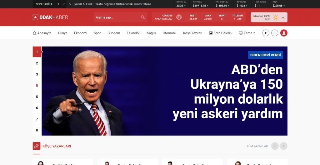 Odak WordPress Haber Teması